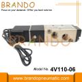 1/8 &#39;&#39; 4v110-06 5/2 vie pneumatiche Valvola di solenoid 24 VDC