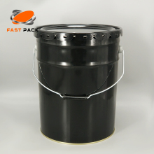 5 gallon black metal pails for chemical/paint /ink