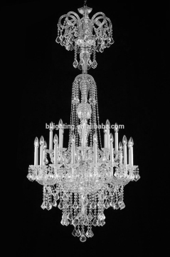 Chandelier in bohemia crystal czech republic factory
