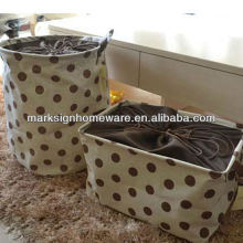 Linen Drawstring Laundry Hamper