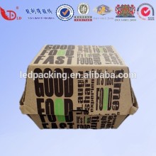 China supply custom hamburg packing boxes with logo design