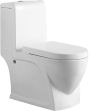 Wash Down One-piece Toilet Bathroom Commode