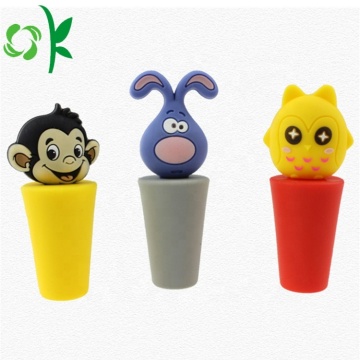 Food Grade Silicone Lovely Design Stopper Wine Bottle