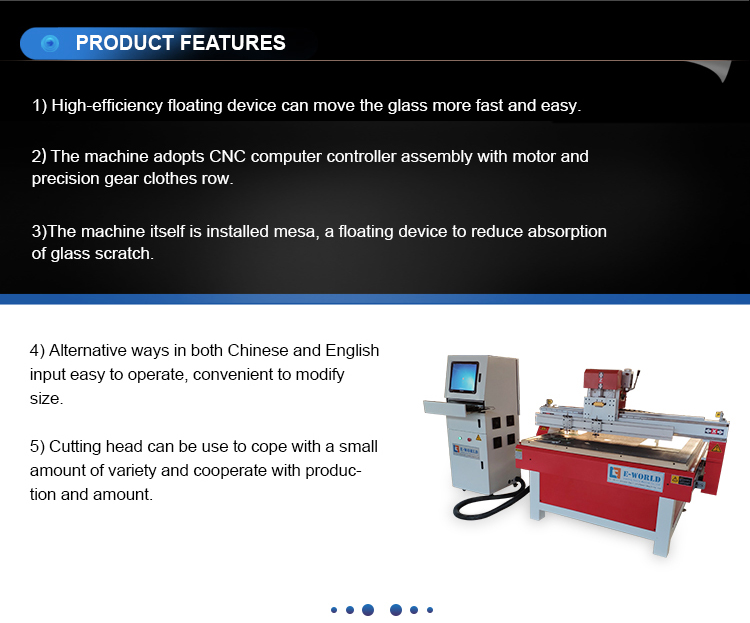 Cnc Small Automatic Round Shape Glass Cutting Machine