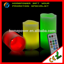 Hot sales!!!LED Rainbow Candles with Remote Control