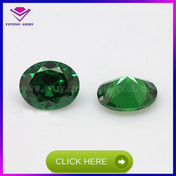 Precious Emerald Green Oval Cut Synthetic Emerald Cubic Zirconia Loose Gemstone