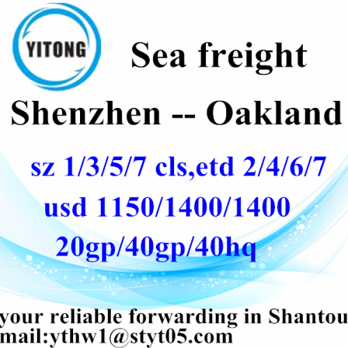 Shenzhen Sea Freight Shipping Services to Oakland