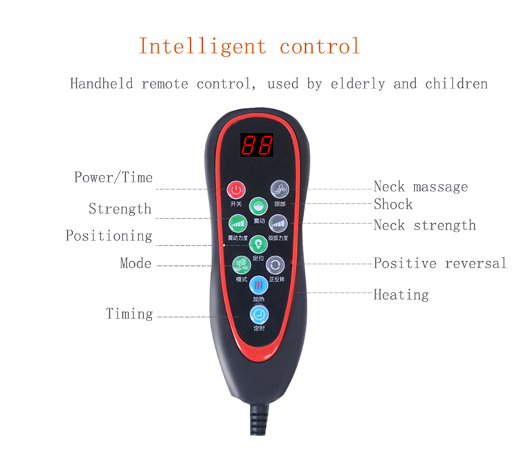 Comfortable household neck and back massage cushion