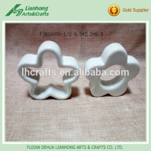 Beautiful white flower shape ceramic decoration items