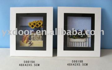 wooden shadow box, wooden decorative frame