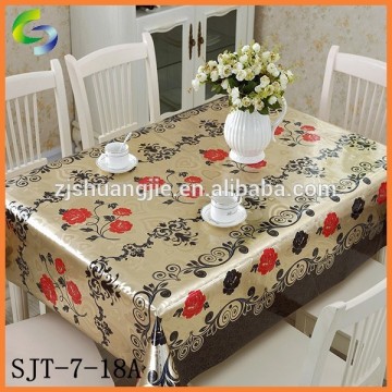 embossed printed pvc sheet table cloth
