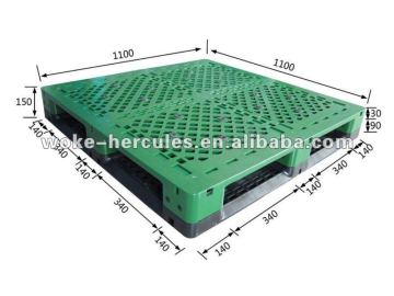 single faced virgin hdpe storage forklift plastic pallet