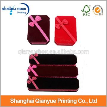 Customized paper bargain jewelry packaging box jewelry box gift box