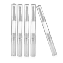 Customized Mini Empty Cuticle Oil Teeth Whitening Cosmetic Transparent Twist Pen With Brush Applicator