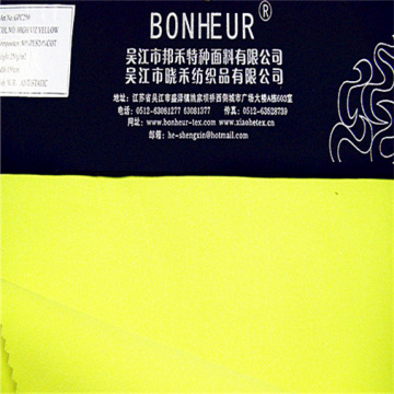 Tissu sergé de coton polyester fluorescent