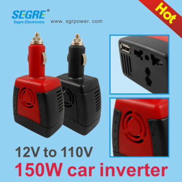 power inverter 12v 110v 150w laptop car adapter