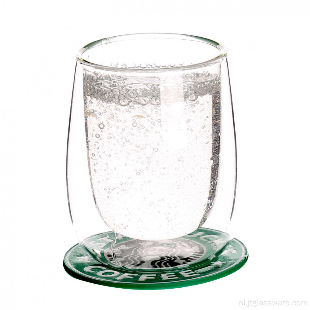 Dubbelwandige borosilicaatglazen en bekers