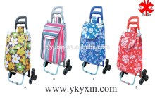 Promotional trolley shopping bags with climbing stair wheels/Climbing wheels of shopping trolley bag