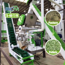 Full Automatic 40 T/H Dairy Dry Grass Pellet Machine