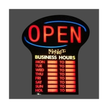 Programmable LED Sign 40x60cm - Indoor Business Hours Display