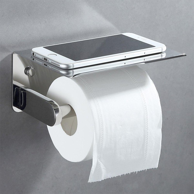 2021 Foshan Factory Direct Sale Stainless Steel Black Bathroom Toilet Paper Holder JQS-013