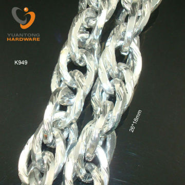 silver color rope chain necklace
