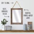 مرآة ريفية زخرفية للجدران