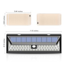solar light 54 LED weatherproof led panel lighting
