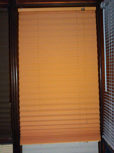 Colourful Manual Windows Shades Blinds Blackout , Fabric Pleated Blinds