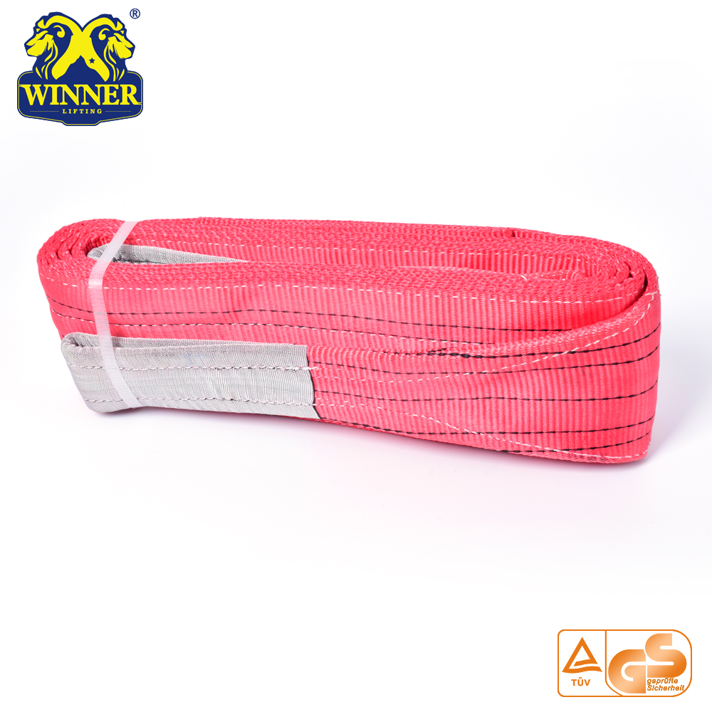 EN1492-1 Polyester Double Ply Flat Lifting Webbing Sling