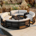 Courtyard Garden Simple Balcon Round Round Outdoor Canapa