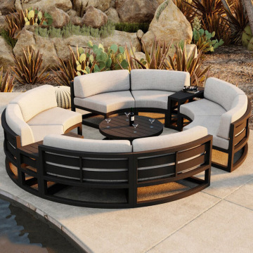 Courtyard Garden Simple Balcony Round Outdoor Sofa