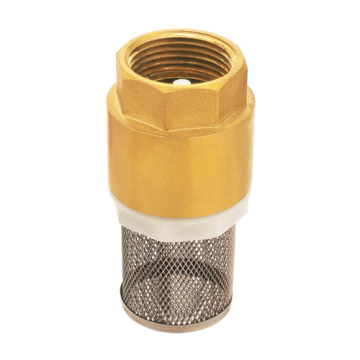 Forged brass spring check valve
