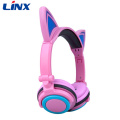 Linx LED 조명 고양이 귀 헤드폰 Shenzhen 헤드폰
