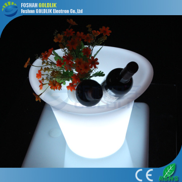Plastic colorful led lighted ice bucket