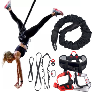 Bungee Dance Flying Suspension Rope Set: Aerial Anti-Yoga Cord for Home Gym Workout