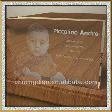 acrylic cube photo frame,photo frame,table photo frame,acrylic block display