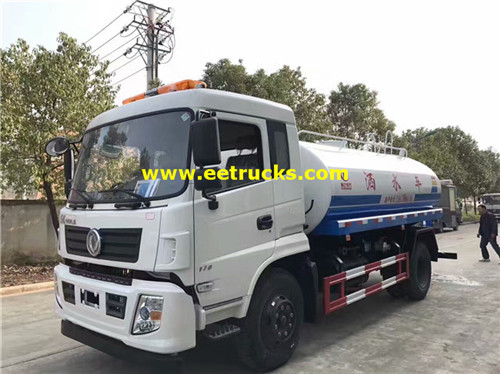 8500L 4x2 دونغفنغ شاحنات صهريج لنقل المياه