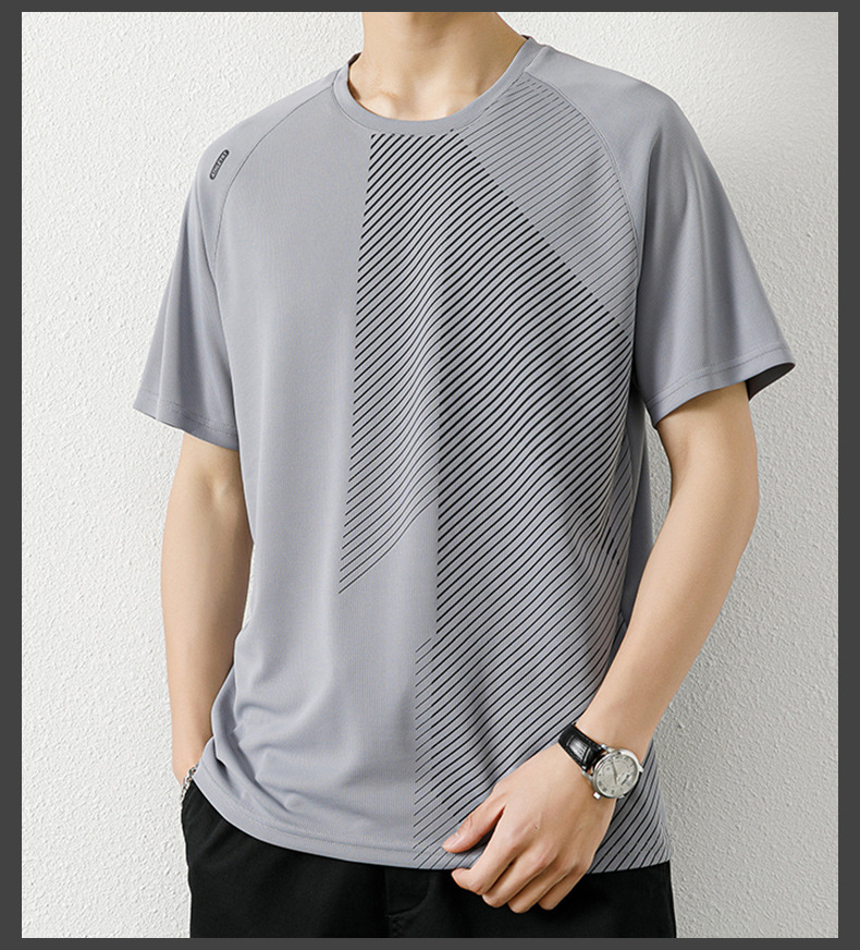 Дышащая короткая футболка из сетки большого размера Large Size Mesh Breathable Short T-shirt