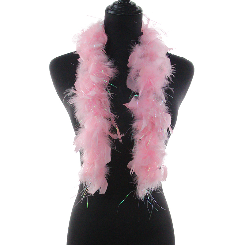 feather boa with lurex