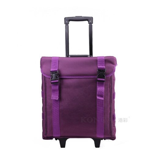 Purple Safari Trolley Waterproof Makeup Bag