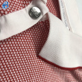 Chemises de sport de polo blanc rouge pour hommes