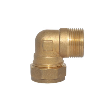 Brass 90degree compression male elbow