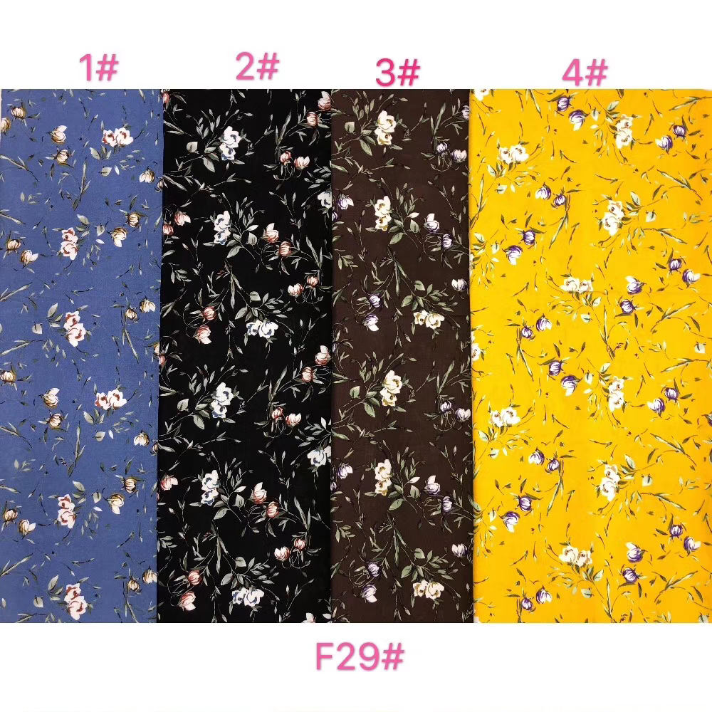 Professional Custom Twill Printed Floral Fabric 100% RAYON