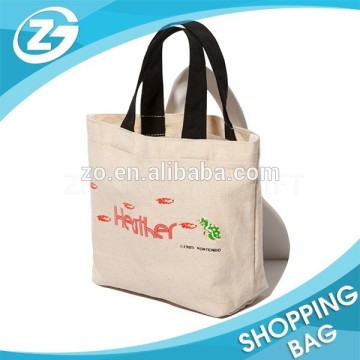 Provide Customer Size Strong Quality Handled 12oz Plain Eco Large Canvas Bag