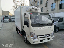 Single-row cab YUEJIN 95Hp small 4x2 refrigerated truck