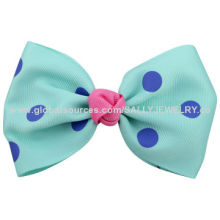 Bow Barrette, Made of Alloy and Ribbon