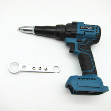 18V Battery-Powered Wireless Electric Rivet Gun with LED Light