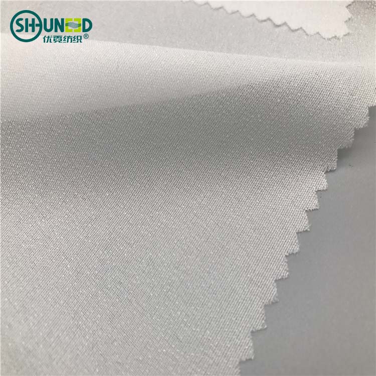 OEKO Plain Woven Fusible Interlining Interfacing Chinese Factory Produced 100% Polyester Woven Fabric Interlinings & Linings