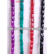 Gemstone beaded jewelry with dyed color